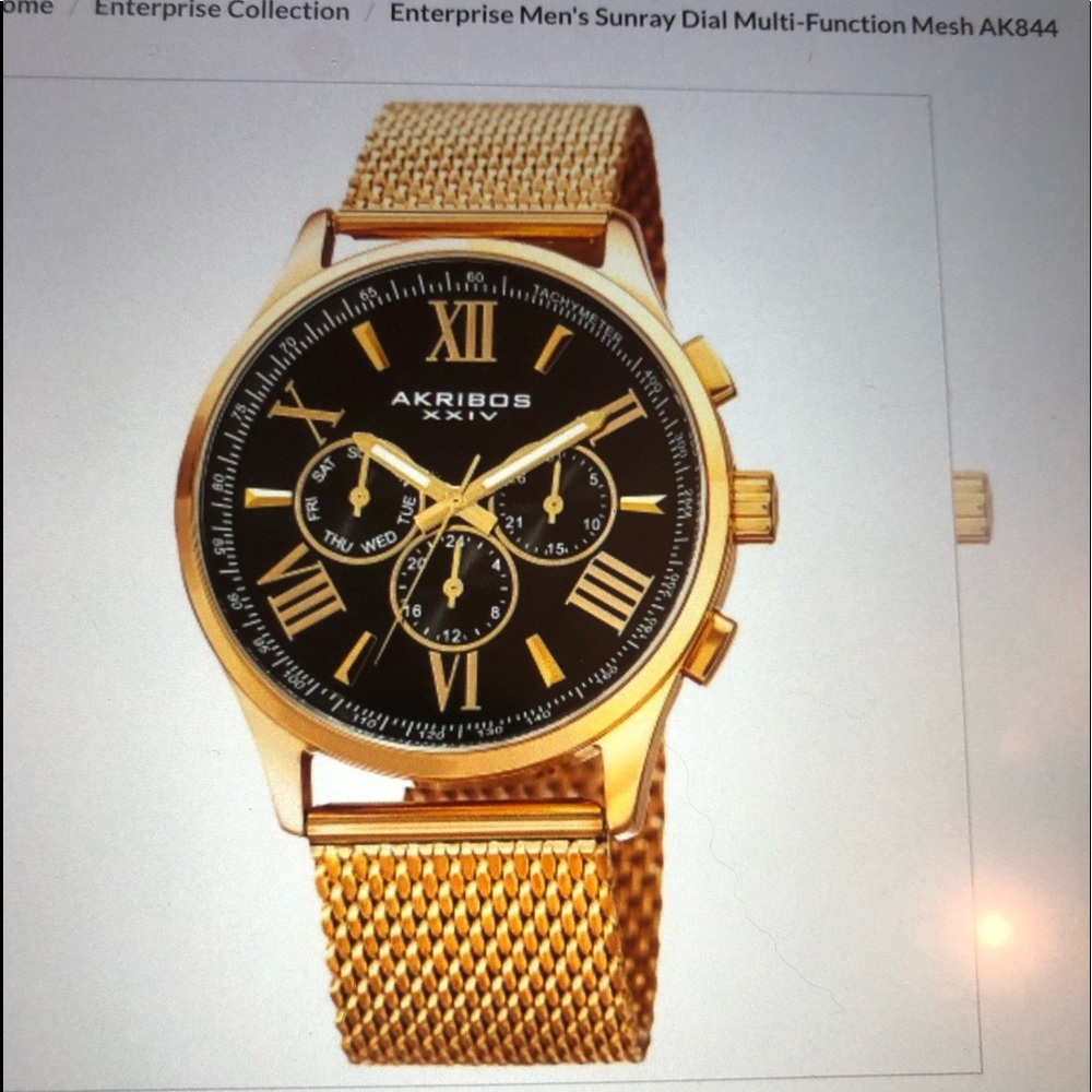 EnterpriseSunday dial multifunction mesh AK844